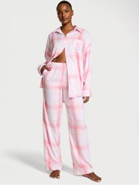Victorias Secret Cotton Pink Pyjama Set